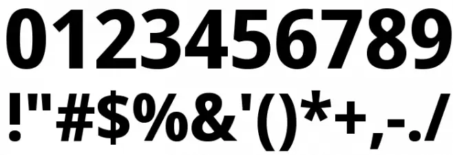 Avrile Sans Bold Font OTHER CHARS