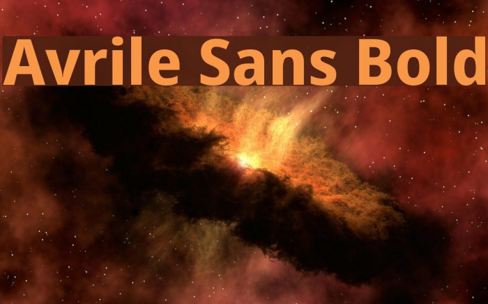 Avrile Sans Bold Font examples