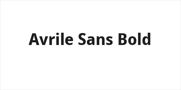 Avrile Sans Bold Logo