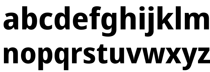 Avrile Sans Bold Font LOWERCASE