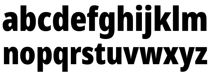 Avrile Sans Condensed Black Font LOWERCASE
