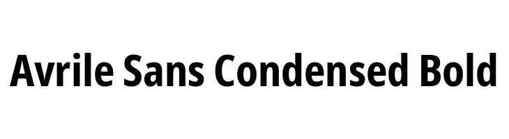 Avrile Sans Condensed Bold  لخطوط تنزيل