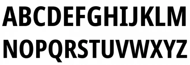 Avrile Sans Condensed Bold Fuentes MAYÚSCULAS