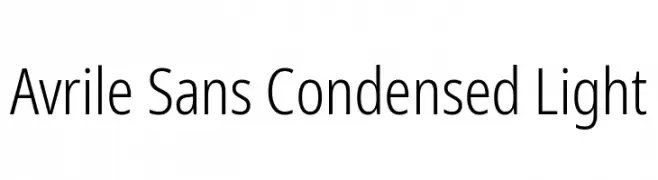 Avrile Sans Condensed Light  لخطوط تنزيل