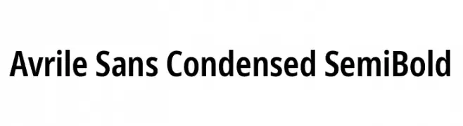 Avrile Sans Condensed SemiBold  لخطوط تنزيل