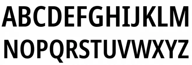 Avrile Sans Condensed SemiBold خط أحرف كبيرة