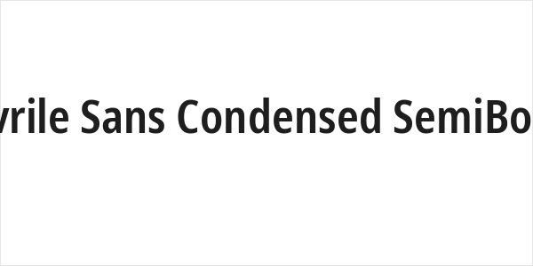 Avrile Sans Condensed SemiBold Logo