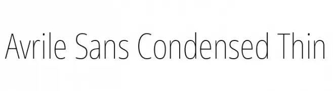Avrile Sans Condensed Thin  لخطوط تنزيل