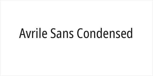 Avrile Sans Condensed Logo