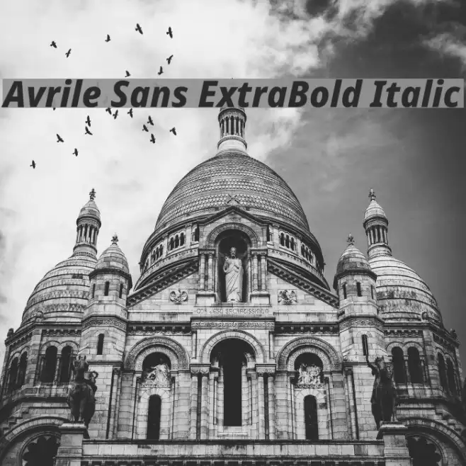 Avrile Sans ExtraBold Italic Example 3