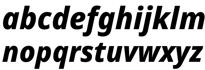 Avrile Sans ExtraBold Italic Font LOWERCASE