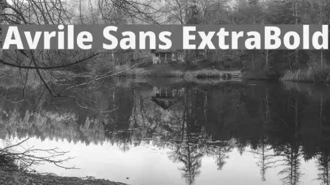 Avrile Sans ExtraBold Font examples