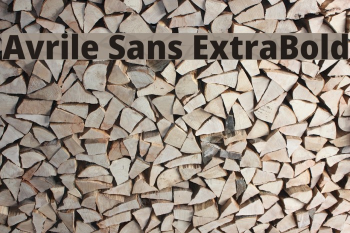 Avrile Sans ExtraBold Schriftart examples