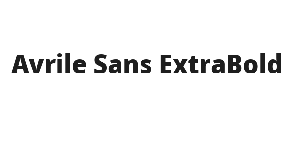 Avrile Sans ExtraBold Logo