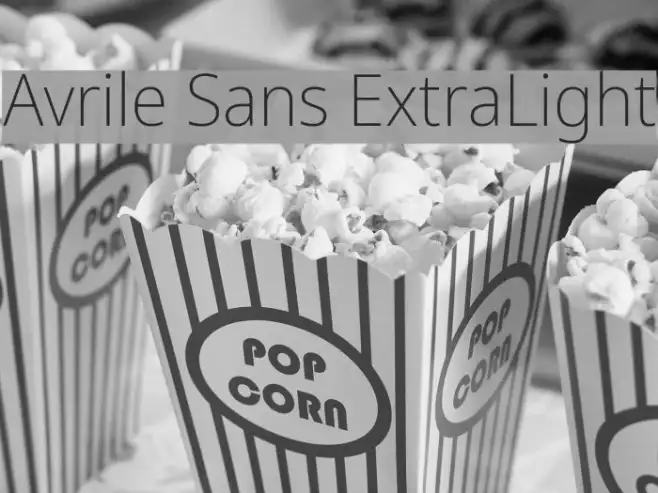 Avrile Sans ExtraLight Example 3