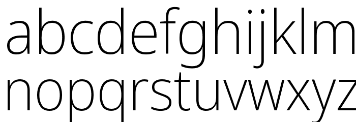 Avrile Sans ExtraLight Font LOWERCASE