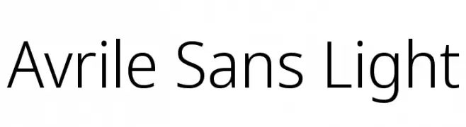 Avrile Sans Light  baixar fontes gratis