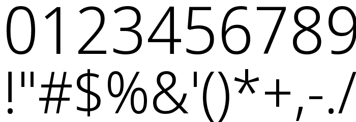 Avrile Sans Light Font OTHER CHARS