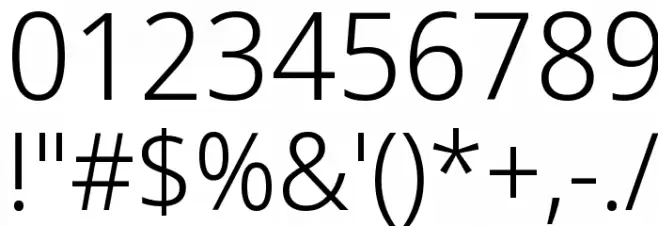 Avrile Sans Light Font OTHER CHARS