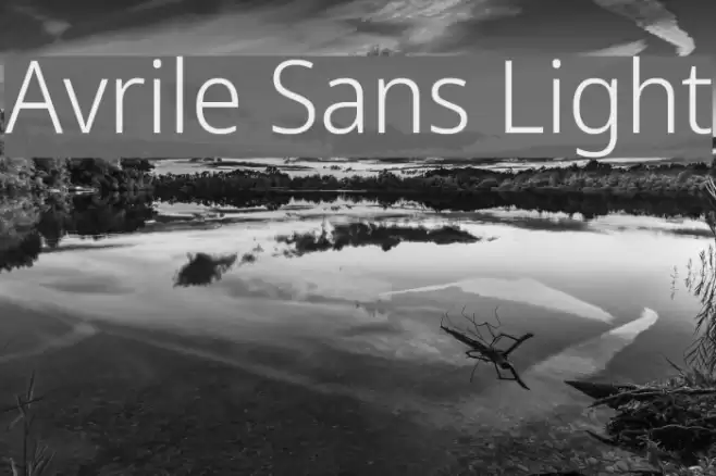 Avrile Sans Light Font examples