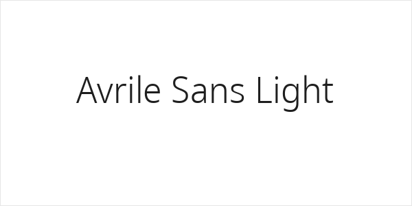 Avrile Sans Light Logo