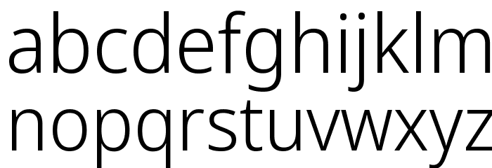 Avrile Sans Light Font LOWERCASE