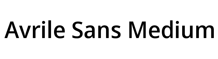 Avrile Sans Medium Schriftart