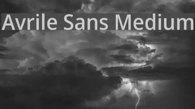 Avrile Sans Medium Font examples