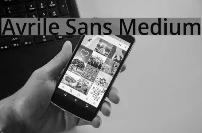 Avrile Sans Medium Font examples