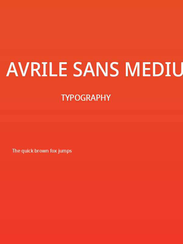 Avrile Sans Medium Poster