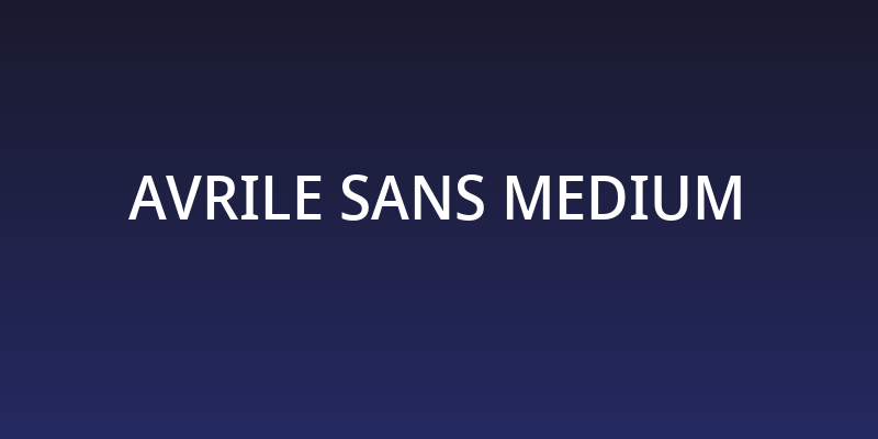 Avrile Sans Medium Social Header