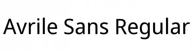 Avrile Sans Regular  baixar fontes gratis