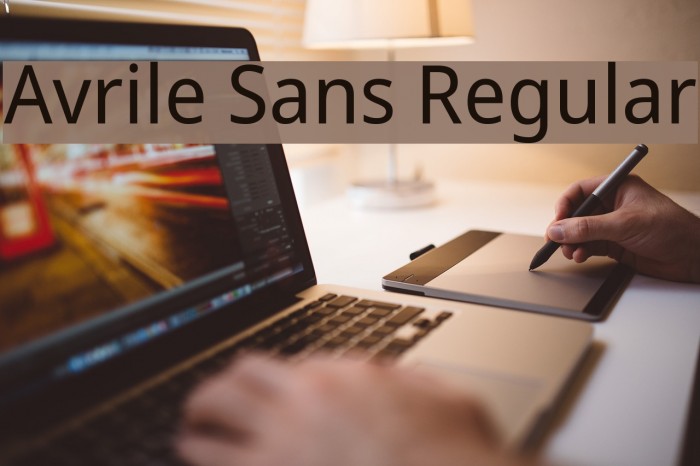 Avrile Sans Regular Font examples