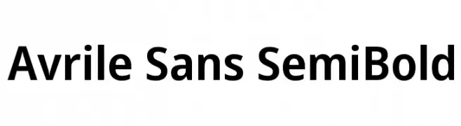 Avrile Sans SemiBold  baixar fontes gratis