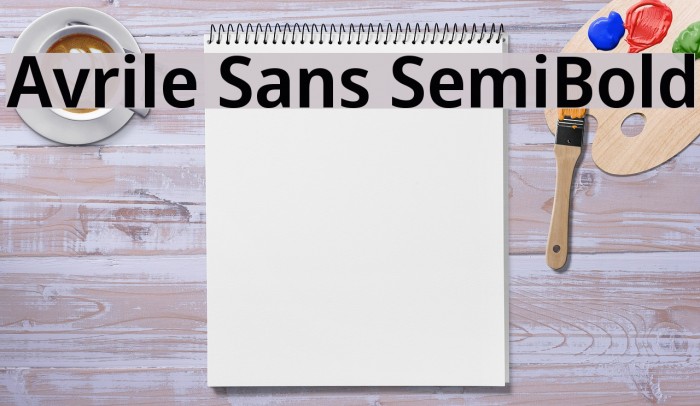 Avrile Sans SemiBold Font examples