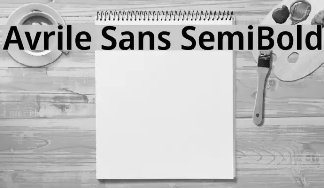Avrile Sans SemiBold Font examples