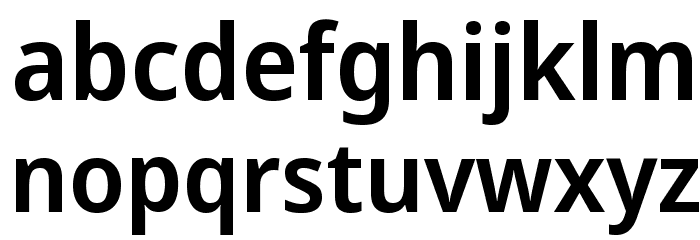 Avrile Sans SemiBold Font LOWERCASE