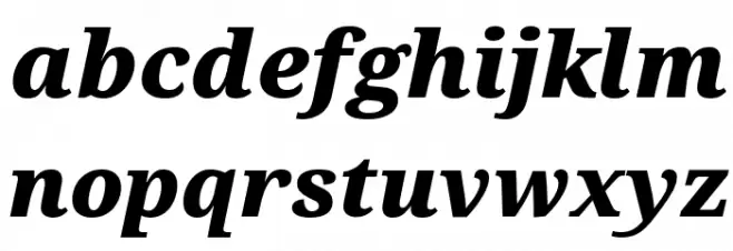 Avrile Serif Black Italic फ़ॉन्ट लोअरकेस