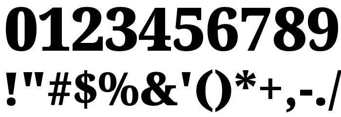 Avrile Serif Black Font OTHER CHARS