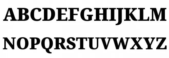 Avrile Serif Black Fuentes MAYÚSCULAS
