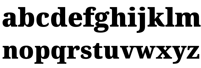 Avrile Serif Black Font LOWERCASE