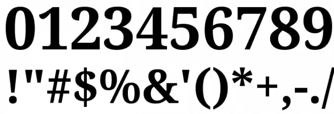 Avrile Serif Bold Font OTHER CHARS