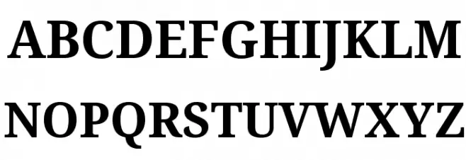 Avrile Serif Bold 字体 大写