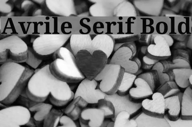 Avrile Serif Bold Example 1