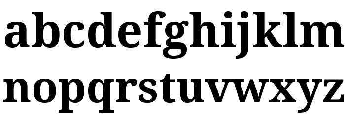 Avrile Serif Bold Font LOWERCASE