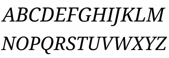 Avrile Serif Italic Fonte MAIÚSCULAS