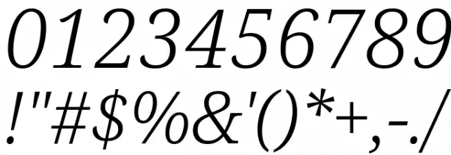 Avrile Serif Light Italic Font OTHER CHARS