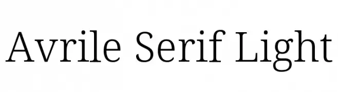 Avrile Serif Light  Descarca Fonturi Gratis