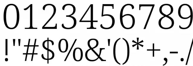 Avrile Serif Light Font OTHER CHARS