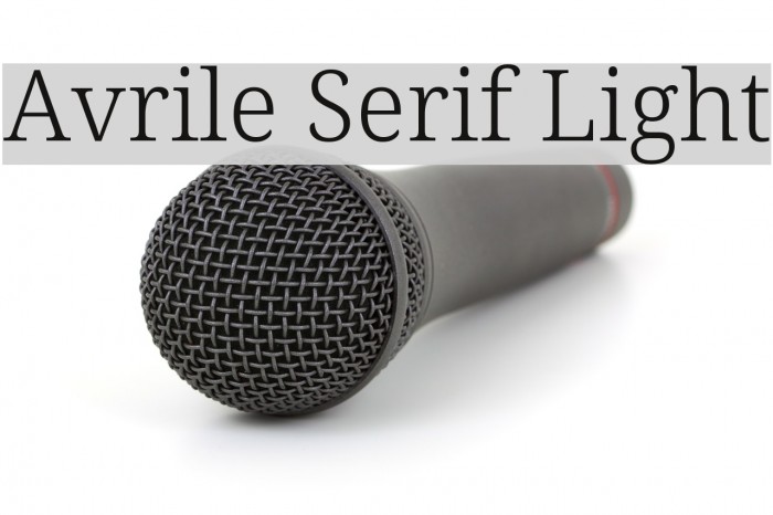 Avrile Serif Light Example 3